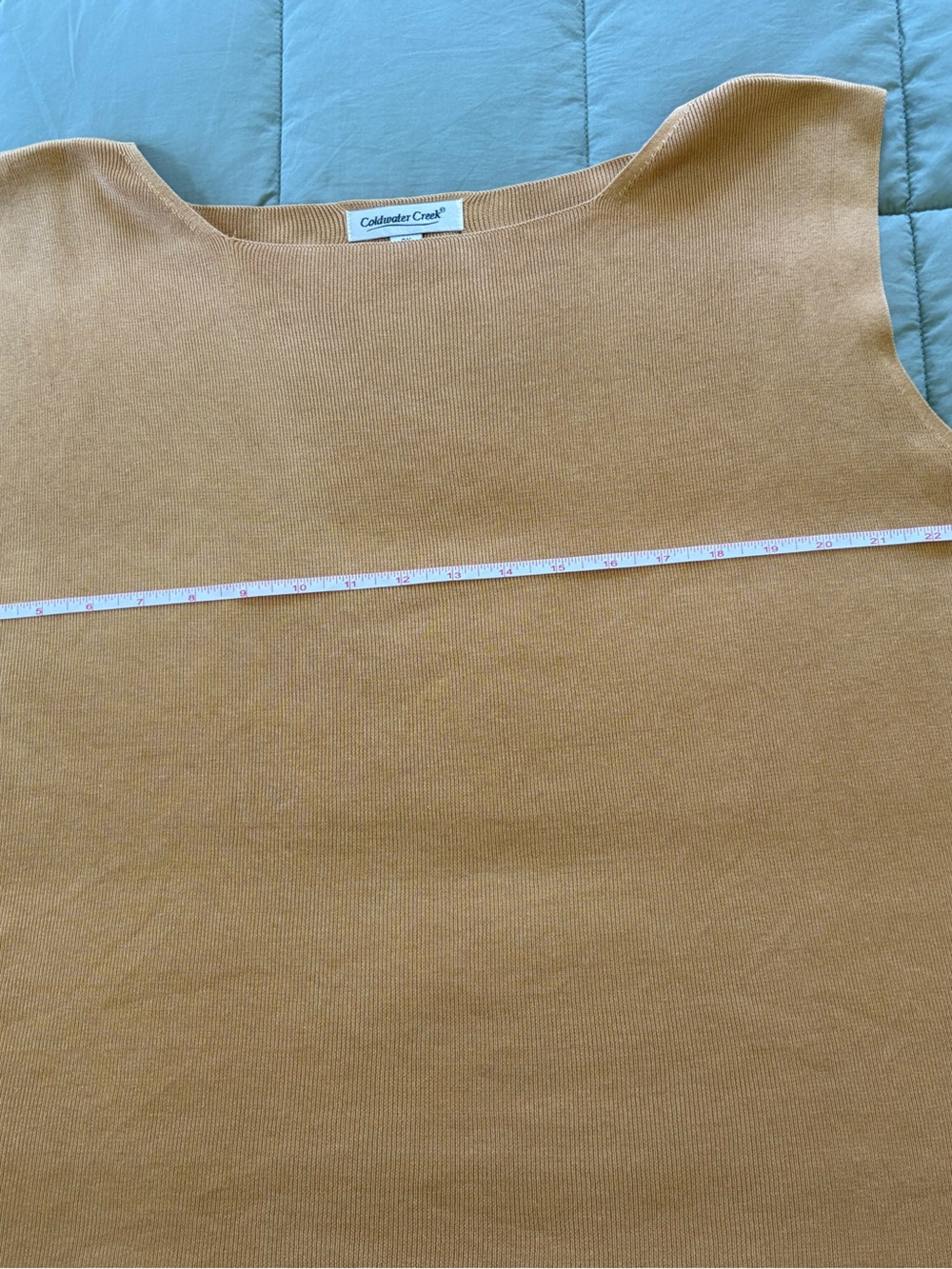 Coldwater Creek Sleeveless Tank Top in Mustard Gold - Picture 7 of 7